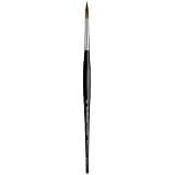 da Vinci Watercolor Series 35 Maestro Paint Brush, Round Long Taper Kolinsky Red Sable, Size 7