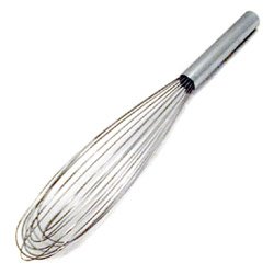 14 Metal Handled Light Piano Wire French Whip (13-0573) by Best