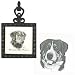 Greater Swiss Mountain Dog Square Trivet, Porcelain by Rosalinde (4.5' x 8')