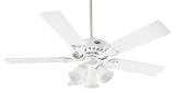 Hunter Ceiling Fans 28612 Builder Select Plus Fan - White - Light Kit Indoor Fan 52