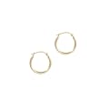 14K Earring Polished Hoop Gold