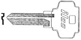 KABA ILCO CORPORATION DE6 DEXTER E-Z KEY BLANK #DE6(PACK OF 10)