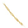 14k Yellow Gold 1.2mm Diamond-Cut Singapore Chain Necklace - 18"