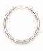 14kt White Gold Hoop Earrings- ES1424