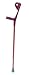 Drive Medical 10411 Euro-Style Lightweight Aluminum Forearm Crutch Adult Red