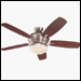 Monte Carlo Fan Brushed Steel Matrix Large Room Ceiling Fan