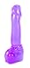 Huge 15 Inches Long x 3 Inches Wide Purple Jelly Dildo With Base