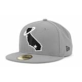 Los Angeles Angels of Anaheim New Era 59Fifty MLB Gray BW Cap Hat