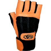 HealthPersonalCare: GLOW Ocelot Wrist Wrap Lifting Gloves Tan & Black M., Valeo, Inc