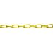 Campbell PD0752496 Low Carbon Steel Inco Double Loop Chain in Square Pail, Yellow Polycoated, 2/0 Trade, 0.14" Diameter, 50' Length, 255 lbs Load Capacity