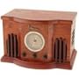 EMERSON Heritage' series AM / FM Stereo Table Radio with Built-In CD Player in Wood Veneer Cabinet