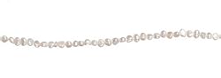 Darice 7 Inch Medium Fresh Water Pearl Strand, White