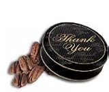 1 and 1/2 lb Roasted Mammoth Half Pecans Tin - Thank You