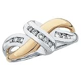 1/4 ct. tw. Diamond Fashion Ring in 14kt. Two Tone Gold