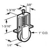 Prime Line Products Screen Door Roller Steel 1In B617 by Prime Line