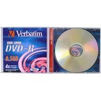 Childrens Toyshop  Electronics : Verbatim DVD-R Dual Layer 8.5GB 2X-4X Branded 1pk Jewel Case