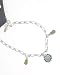 Pilgrim Quirky Charm Multi and Sterling Silver Plated Ankle Chain