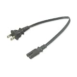 Standard Notebook Powercord, 1ft