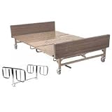 Drive Medical Full Electric Bariatric Bed 54 Inch with 1 Pair T Style Half Rails