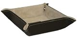 Men's Change Valet Tray in Brown Genuine Leather