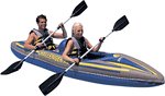Intex Challenger K2 2 Person Kayak Set New 2008 Model w/ Paddles, Pump & new Cargo-net