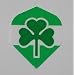 3 Sets - IRELAND IRISH SHAMROCK - Hard Poly Flights