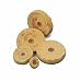 CHAMOIS POLISHING WHEEL BUFFS 3" DIAMETER X 12 PLY 3 ROWS OF STITCHING