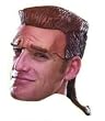 Maximum Mullet Vinyl Wig for over 8 Years Old