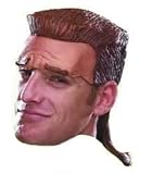 Maximum Mullet Vinyl Wig for over 8 Years Old