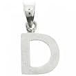New Dangling Sterling Silver Letter D Initial Pendant