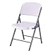 Lifetime 42804 Folding Chair, White Granite, Molded Seat and Back, Set of 4