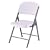 Lifetime 42804 Folding Chair, White Granite, Molded Seat and Back, Set of 4