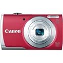 Canon PowerShot A2600 IS 16.0 MP Digital Camera with 5x Optical Zoom and 720p Full HD Video Recording (Red)