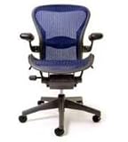 Aeron Cobalt Fully Loaded Chair By Herman Miller