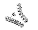 14kt White Gold Diamond and Sapphire Studs (.10 ct. tw.)