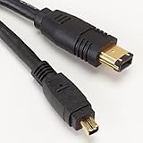 Firewire Cable, IEEE 1394, 4 pin to 6 pin, 400Mbps, 14 Long