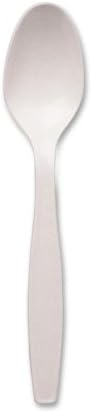 Wholesale CASE of 5 - Dixie Foods Heavyweight Styrene Utensils-Heavyweight Spoons, 6" L, 1000/CT, White