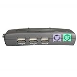 PC Hardware : 2 Port Port AUTHORITY2 VGA USB and PS2 KVM with Cables