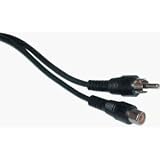 RCA 1 RCA Jack (Female) to 1 RCA Plug (Male), RCA Extension Cable, Shielded 10 ft - RCAA4210