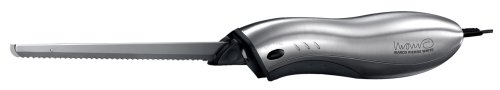 Marco Pierre White by Russell Hobbs 14185 120w Carving Knife in brushed aluminium with universal and frozen blades