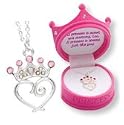 Petite Princess Crown Necklace in Figural Gift Box