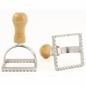 2 1/2" Square Ravioli Stamp w/ Fluted Edge