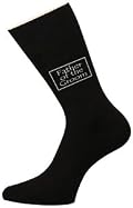 Father Of The Groom Luxury Black Cotton Wedding Socks Favour Gift Size 6 - 12