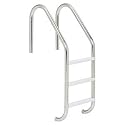 3 Step Stainless Steel In-Ground Pool Ladder - Plastic Tread