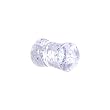 2 Gauge Clear Acrylic Glitter Saddle Plug