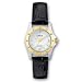 Lorus Women's Black Leather Watch, Diamond, LR3342, SPECIAL, Seiko Brand, Mother of Pearl Dial