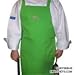 Chefskin Lime Green Apron Kids Children Fits 2-7 Yr Olds 15x21 Inches Real Fabric