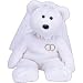 MRS the Wedding Bride White Sparkly Teddy Bear - Ty Beanie Buddies