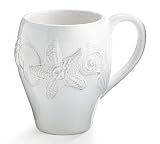 Set Of 4 Sanibel Sands Decorative Seashell Mugs/Cups Coffee Cup Kitchen Decor Beach Decor