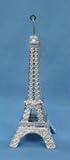 4.5" Silver Eiffel Tower Landmark Christmas Ornament